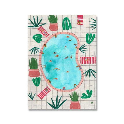 Tranquil Coastal Escape Canvas Art for a Serene Home Retreat