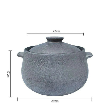 Traditional Clay Soup and Sauce Pot for Gas Stove - Healthy Cookware for Nourishing Meals