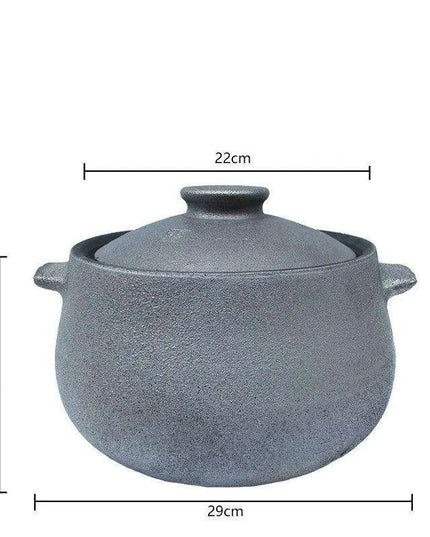 Traditional Clay Soup and Sauce Pot for Gas Stove - Healthy Cookware for Nourishing Meals