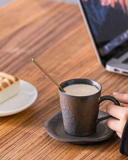 Rustic Japanese Artisan Ceramic Coffee Mug