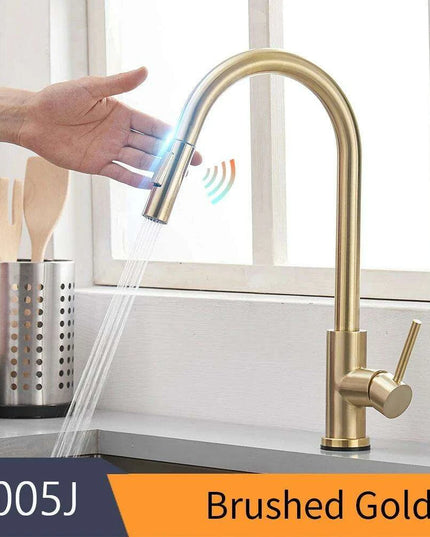 Smart Touch Sensor-Enabled Rotating Kitchen Faucet with Innovative Design