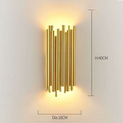 Elegant Crystal Wall Sconce - Modern Illumination for Home and Bath