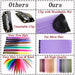24" Colorful Ombre Clip-In Hair Extensions - Benehair Vibrant Synthetic Hairpiece