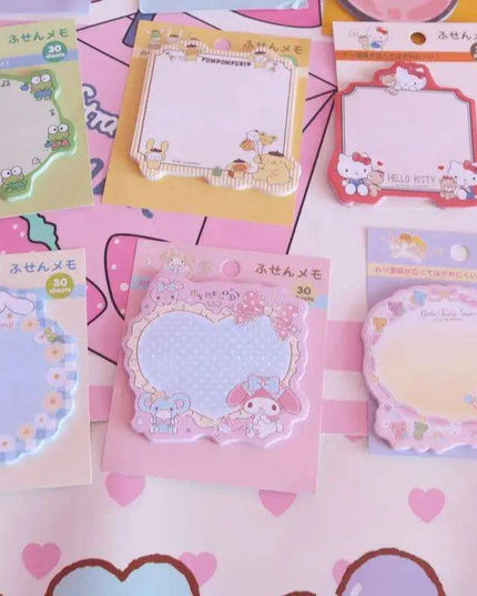 Adorable Kawaii Animal Sticky Note Collection - Perfect for Crafting and Journaling