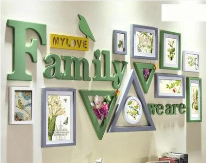 Rustic Charm 11-Piece Photo Frame Set for Cozy Home Decor