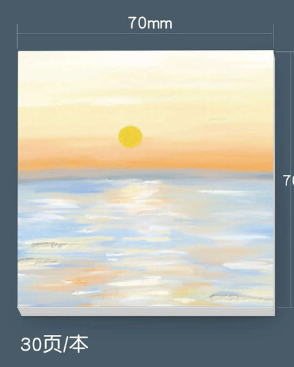 Serene Landscapes Sticky Note Pads for Effortless Organization