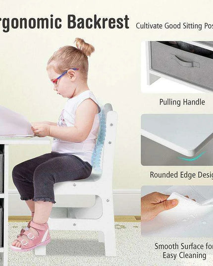 Creative Playtime Table and Chair Set for Kids - Interactive Furniture with Storage Solutions