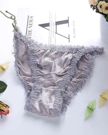 Opulent Plus Size Silk Satin Seamless Knickers for Women