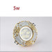 Luxurious Gold Resin Ceiling Fixture with Stylish Integrated Spotlights