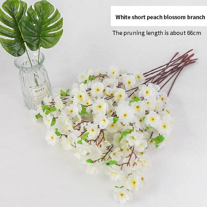Silk Cherry Blossom Stems - 65CM & 125CM Faux Floral Arrangements for All-Season Home and Event Decor