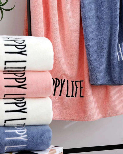 Extra-Large Coral Fleece Kids Bath Towel - Ultra-Soft Microfiber Comfort