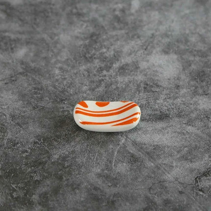 Elegant Square Ceramic Chopstick Holder - 1pc for Stylish Dining Experience