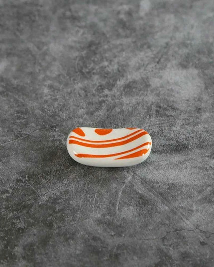 Elegant Square Ceramic Chopstick Holder - 1pc for Stylish Dining Experience