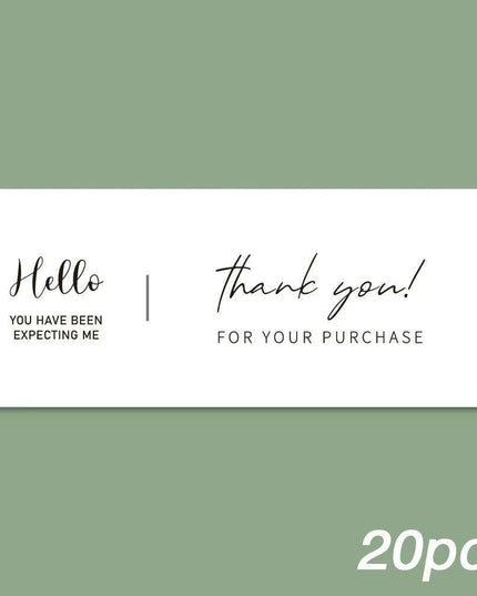 Charming "Nice To Meet You Too" Adhesive Thank You Seals - Pack of 20-50