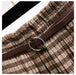 Timeless High-Waisted Plaid Maxi Skirt - Essential for Autumn-Winter