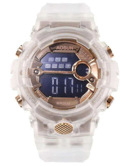 Vibrant Waterproof Jelly Strap Digital Watch for Kids - UTHAI CE35