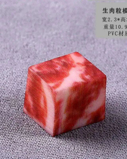 Lifelike Meat Replica Props for Photography and Home Decor - Realistic Steak, Pork, and Bacon Models