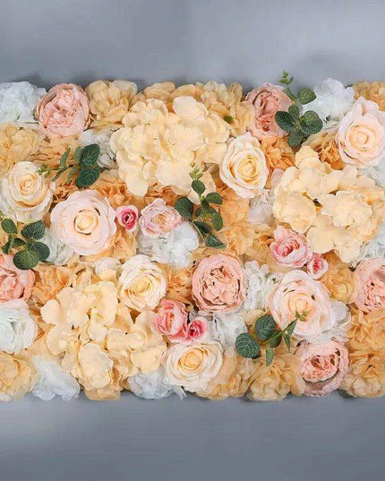 Elegant Floral Wall Art Handmade with Cotton, Silk, and Artificial Blooms