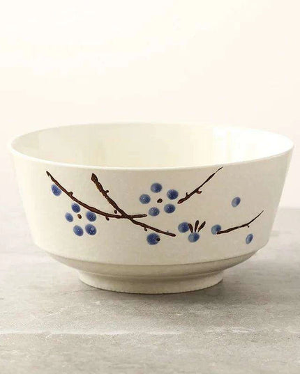 Artisan Hand-Painted Japanese Ceramic Dining Set with Elegant Platter and Bowl