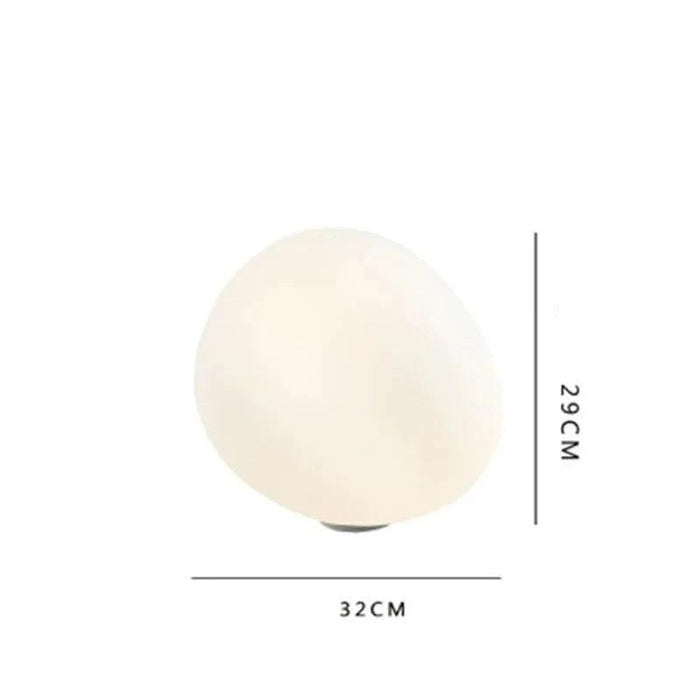 Sleek Nordic-Inspired Geometric Glass Table Lamp
