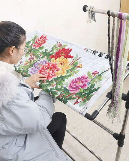 Ergonomic Adjustable Crafting Stand for Hands-Free Embroidery and Cross-Stitch