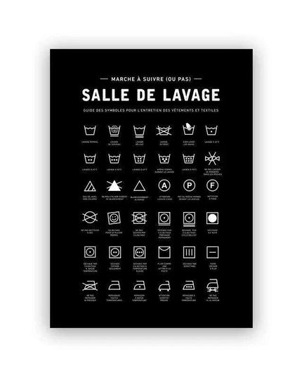 Scandinavian Chic Monochrome Canvas Art for Laundry Room Aesthetics