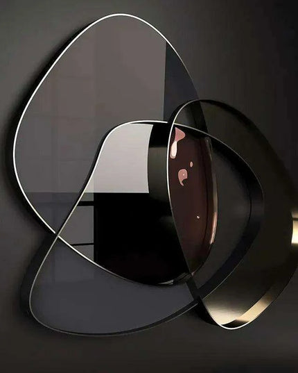 Sleek Gold-Accented 3D Geometric Canvas Artwork for Trendy Home Aesthetics