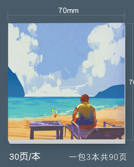 Serene Landscapes Sticky Note Pads for Effortless Organization