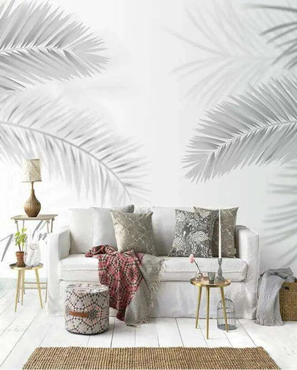 Tranquil Tropical Oasis 3D Wall Mural - Custom Sizes Available