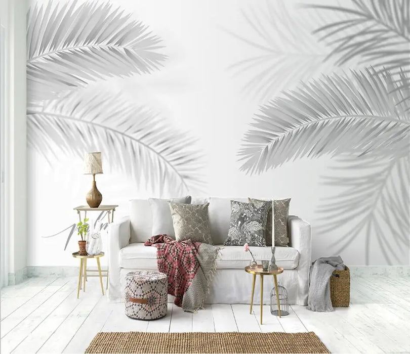 Serene Coconut Tree Paradise 3D Wallpaper - Various Size Options