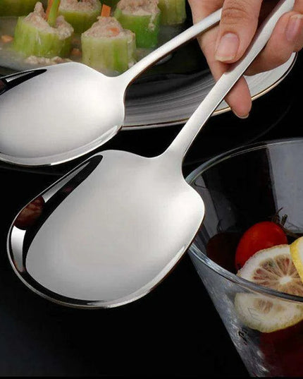 Elegant Stainless Steel Serving Spoon for Refined Culinary Display