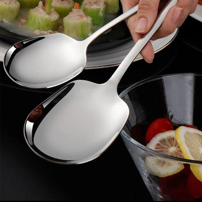 Elegant Stainless Steel Serving Spoon for Refined Culinary Display