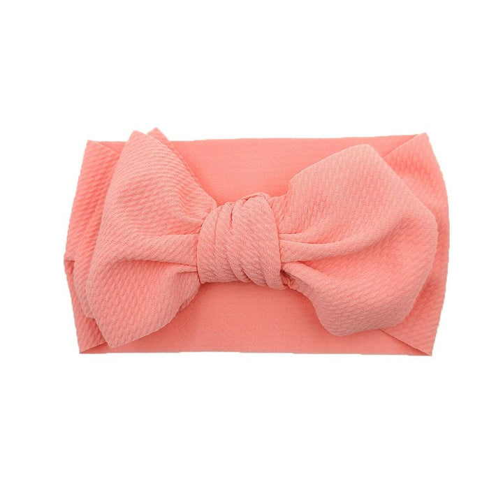 Chic Oversized Bow Turban Headband for Fashion-Forward Baby Girls