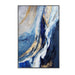 Nordic Blue Modern Abstract Oil Painting Canvas - Stylish Home Art Piece