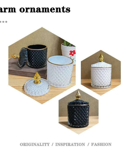 Chic Minimalist Glass Organizer Jar for Jewelry and Aromatherapy Essentials