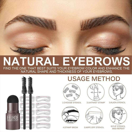 Eyebrow Shaping Stamp Kit for Flawless Brows