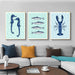 Coastal Marine Life Wall Art - Personalized Dimensions and Worldwide Shipping Options