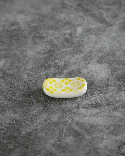 Elegant Square Ceramic Chopstick Holder - 1pc for Stylish Dining Experience