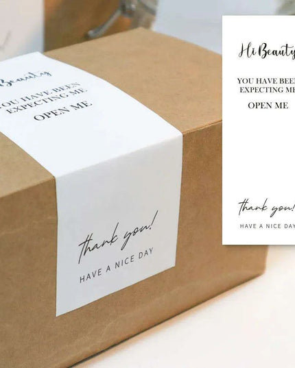 Charming "Nice To Meet You Too" Adhesive Thank You Seals - Pack of 20-50