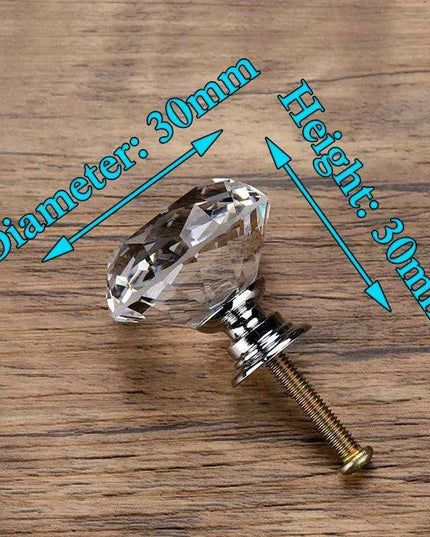 Glamorous Rainbow Crystal Glass Cabinet Knobs for Elegant Home Styling