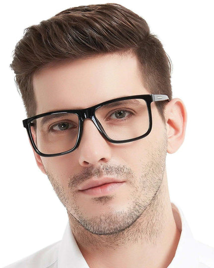 Chic Oversized Square Reading Glasses for Modern Men