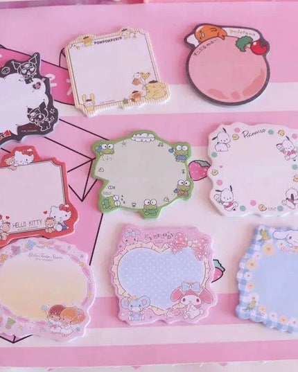 Adorable Kawaii Animal Sticky Note Collection - Perfect for Crafting and Journaling