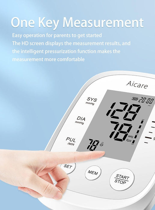 AICARE Digital Blood Pressure Monitor with Advanced Technology for Home Use