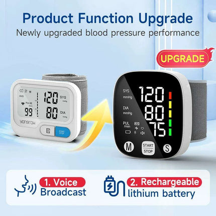 HealthMate Portable Blood Pressure & Heart Rate Monitoring Device - Your Go-To Health Assistant - Très Elite