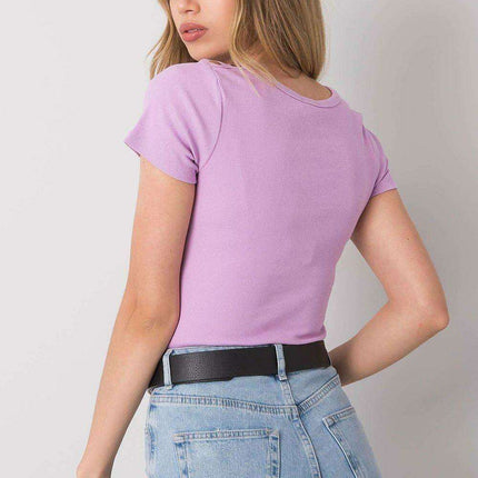 Heart Knot Ribbed Cotton Blend Blouse - Très Elite