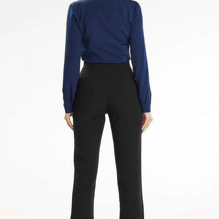 Heart Neckline Buttoned Blouse - Elegant Stand-Up Style - Très Elite