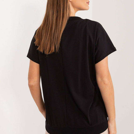Heartfelt Elegance Floral Cotton Blouse with Sparkling Zircon Accents - Très Elite