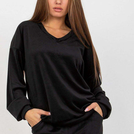 Heartfelt Elegance Velour Sweatshirt For Women Paris Chic - Très Elite