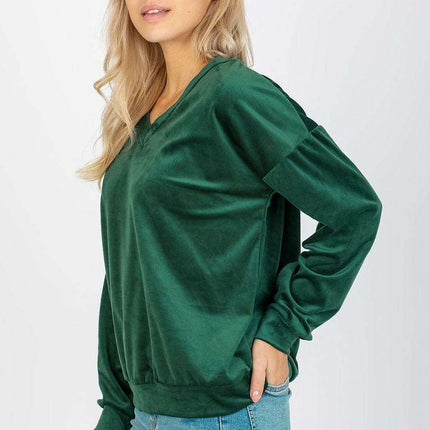 Heartfelt Elegance Velour Sweatshirt For Women Paris Chic - Très Elite
