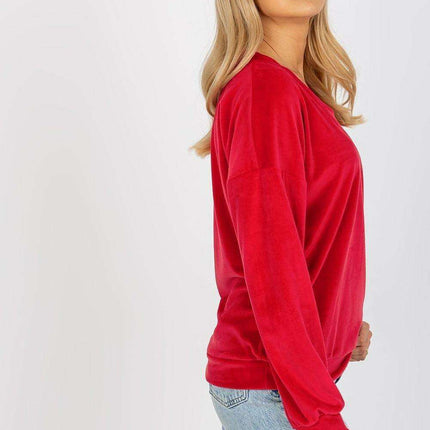 Heartfelt Elegance Velour Sweatshirt For Women Paris Chic - Très Elite